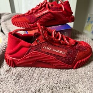 Dolce & Gabbana Kids Bold Red Sneakers